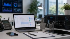 Professional hosting technology scene for Top 10 Best Email Hosting Providers for 2025