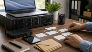 Professional hosting technology scene for How to Set Up Professional Email Hosting for Your Domain