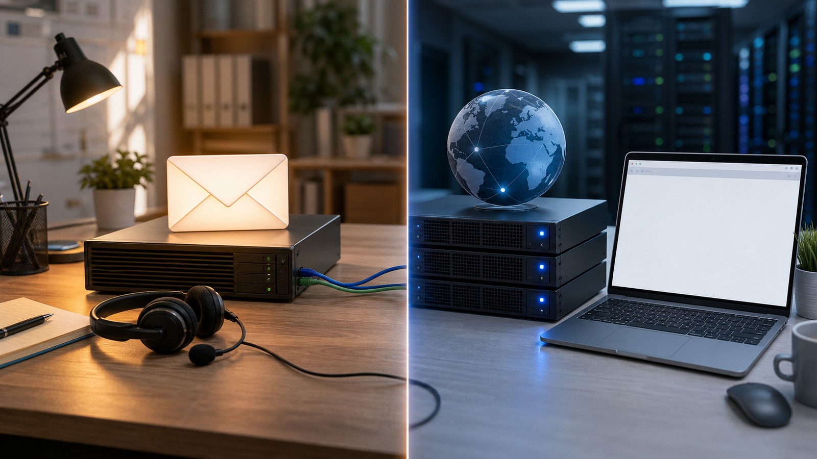 Professional hosting technology scene for Email Hosting vs Web Hosting: What’s the Difference?