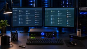 Professional hosting technology scene for Security Features Compared: cPanel vs Plesk